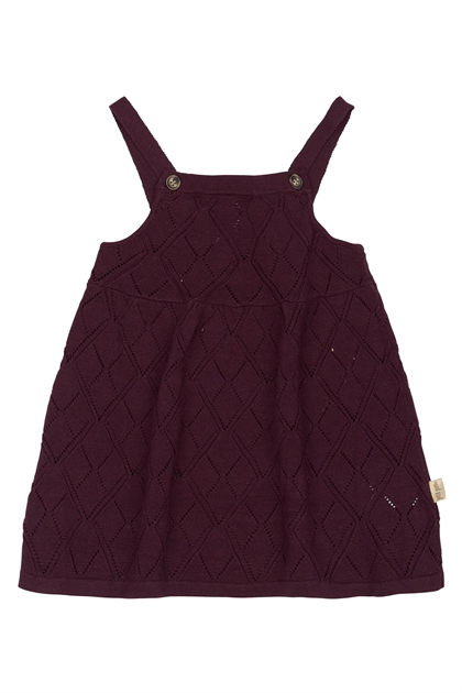 Petit Piao Kjole Dalia Knit - Dark Grape 